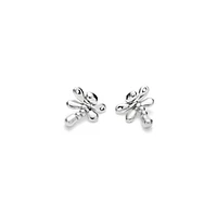 UNOde50 Sterling Silver Plated Dragonfly Earrings