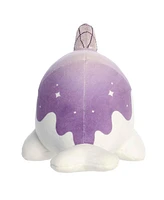 Aurora Small Crystal Nomwhal Tasty Peach Enchanting Plush Toy Amethyst 7.5"