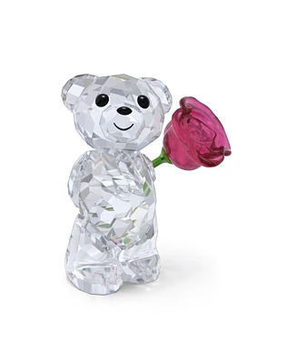 Swarovski Kris Bear A Rose with Love Figurine