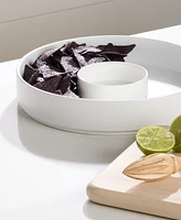 The Cellar Whiteware Aaden Chip N' Dip Bowl, Exclusively at Macy'