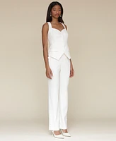 Avec Les Filles Women's Sweetheart-Neck Hourglass Vest
