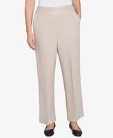 Alfred Dunner Women's Kensington Gardens Relaxed Linen Short Length Pants