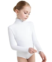 Capezio Girls Long Sleeve Turtleneck Leotard w/ Snaps