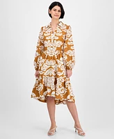 julia jordan Women's Printed Shirtdress
