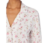 Lauren Ralph Women's 3/4-Sleeve Ankle-Pant Pajama Set