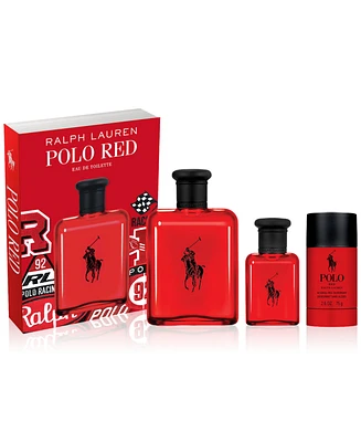 Ralph Lauren Men's 3-Pc. Polo Red Eau de Toilette Gift Set