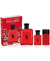 Ralph Lauren Men's 3-Pc. Polo Red Eau de Toilette Gift Set