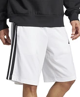 adidas Men's Three-Stripes 10" Tricot Shorts