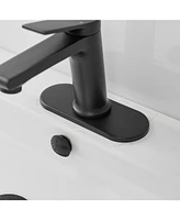 Single Hole Single-Handle Bathroom Faucet in Matte Black