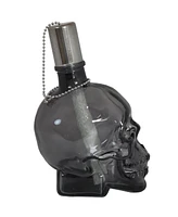 Grinning Skull Glass Tabletop Torches