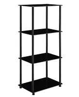 Convenience Concepts 17.75" Glass Designs2Go Classic Glass 4 Tier Tower