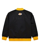 Mitchell & Ness Men's Black Los Angeles Lakers Hardwood Classics Team Og 3.0 Lightweight Satin Full-Snap Jacket