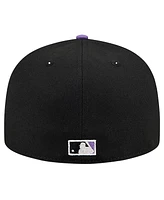 New Era Men's Black Arizona Diamondbacks Shadow Stitch 59FIFTY Fitted Hat