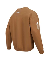 Pro Standard Men's Brown Jalen Hurts Philadelphia Eagles Pullover Crewneck Sweatshirt