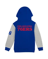 Outerstuff Toddler Royal Philadelphia 76ers Fair Catch Fleece Pullover Hoodie