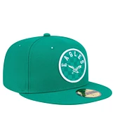 New Era Men's Kelly Green Philadelphia Eagles Checkered 59FIFTY Fitted Hat