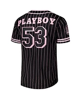 Lids Men's Black Playboy Fashion Replica Baseball Jersey