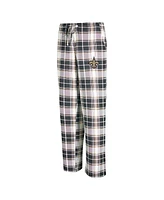 Concepts Sport Women's Black New Orleans Saints Ashford Plaid Knit Pants