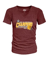 Blue 84 Women's Maroon Arizona State Sun Devils 2024 Big 12 Football Conference Champions Locker Room V-Neck T-Shirt