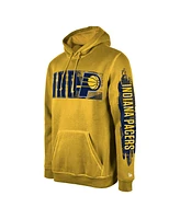 New Era Men's Gold Indiana Pacers Tip-Off Collection Pullover Hoodie