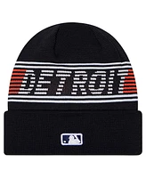 New Era Men's Navy Detroit Tigers Authentic Collection Cuffed Knit Hat