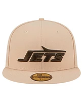 New Era Men's Tan York Jets Candied Pecan 59FIFTY Fitted Hat