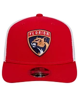 New Era Men's Red Florida Panthers Core Trucker 9SEVENTY Stretch-Snap Hat