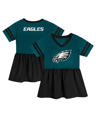 Outerstuff Girls Preschool Midnight Green Philadelphia Eagles Stadium Lights Fashion Jersey Dress