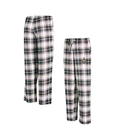 Concepts Sport Women's Black New Orleans Saints Ashford Plaid Knit Pants