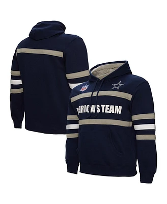 Mitchell & Ness Men's Navy Dallas Cowboys America's Team Head Coach Pullover Hoodie