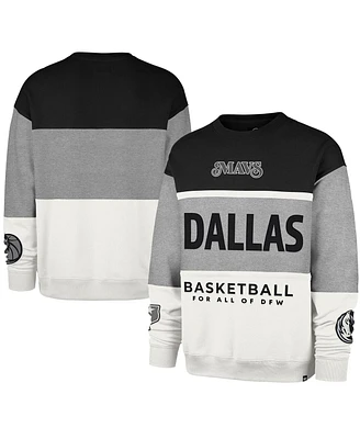 '47 Brand Men's and Women's Gray Dallas Mavericks 2024/25 City Edition On Five Maximalist Pullover Sweatshirt