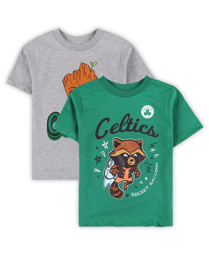 Outerstuff Preschool 2-Piece Boston Celtics Guardians Of The Galaxy T-Shirt Set