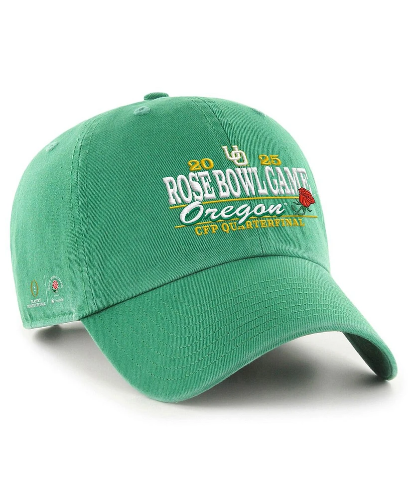 '47 Brand Men's Green Oregon Ducks College Football Playoff 2025 Rose Bowl Clean Up Adjustable Hat