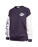 '47 Brand Women's Purple Los Angeles Lakers Plus Oversized Rise Andie Pullover Sweatshirt