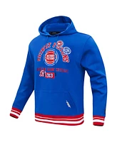 Pro Standard Men's Blue Detroit Pistons Area Code Pullover Hoodie