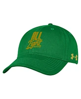 Under Armour Men's Kelly Green Notre Dame Fighting Irish Washed Performance Cotton Adjustable Hat