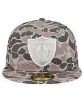 New Era Men's Camo Las Vegas Raiders Geo 59FIFTY Fitted Hat