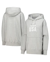 Nike Women's Gray Team Usa Phoenix Fleece Pullover Hoodie