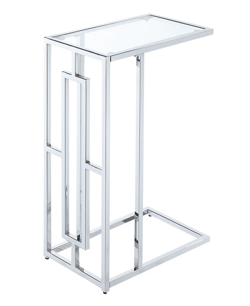 Convenience Concepts Town Square Chrome C End Table