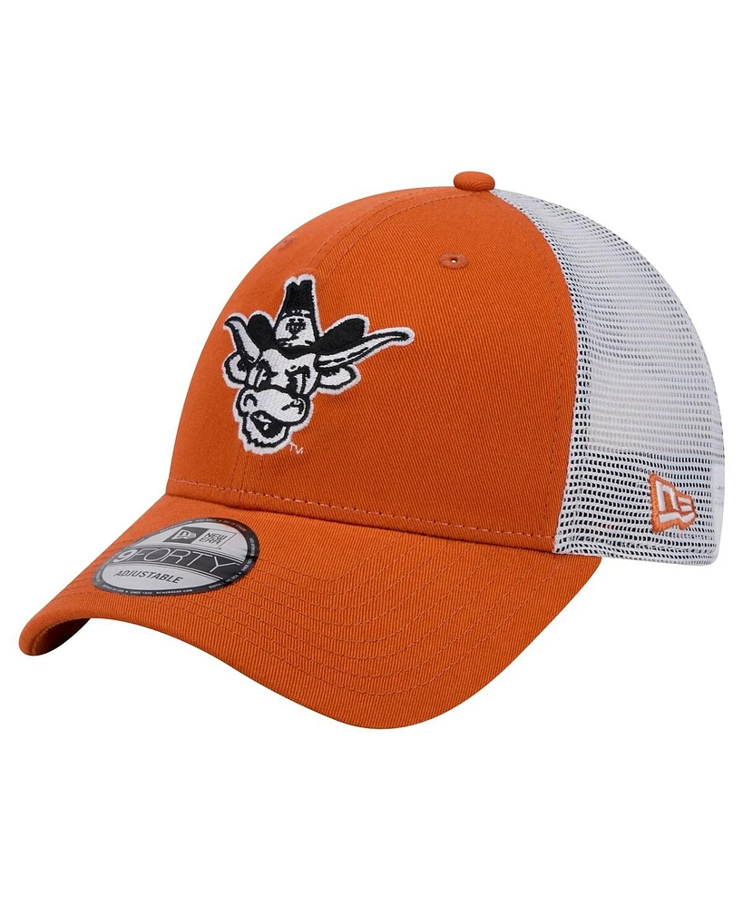 New Era Men's Texas Orange Texas Longhorns Trucker 9FORTY Adjustable Hat