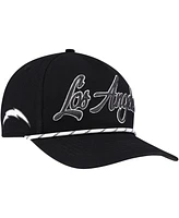 '47 Brand Men's Black Los Angeles Chargers Overhand Speckle Hitch Adjustable Hat