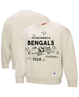 Mitchell & Ness Women's Cream Cincinnati Bengals Shooting Stars Pullover Sweatshirt