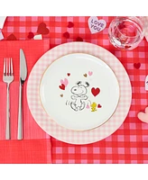 Lenox Snoopy Valentine's Day Assorted Accent Plates, Set of 4