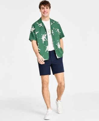 Lacoste Mens Tennis Heritage T Shirt Printed Woven Shirt Commuter Shorts