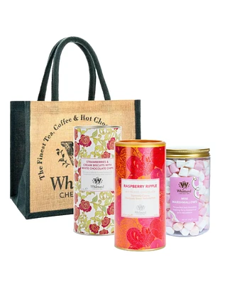 Whittard of Chelsea Raspberry Cocoa Gift, 4 Piece