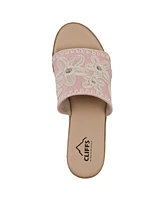 Cliffs by White Mountain Women's Biancia Wedge Slip-On Sandals