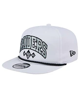 New Era Men's White Las Vegas Raiders Diamond Golfer Snapback Hat