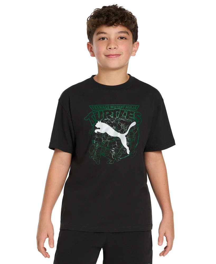 Puma X Tmnt Big Boys Relaxed Graphic T-Shirt