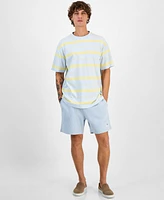 Hugo by Boss Men's Oversized-Fit Crewneck Striped T-Shirt