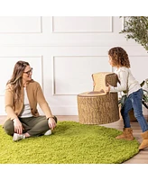 ECR4Kids SoftZone Tree Log Chair, Chocolate